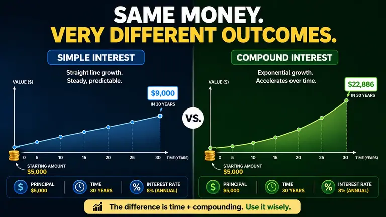 Simple vs Compound Interest Defined